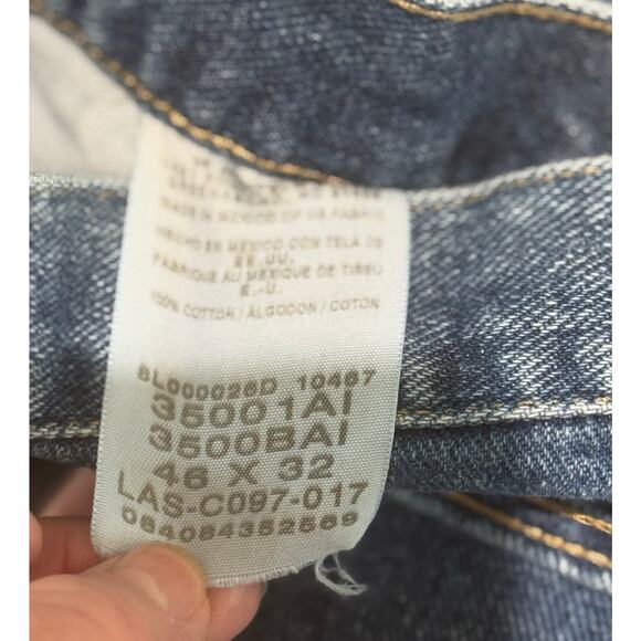 WRANGLER Rugged Wear Relaxed Fit Work Jeans Men's Size 46x32 Style #35001AI - Picture 9 of 9